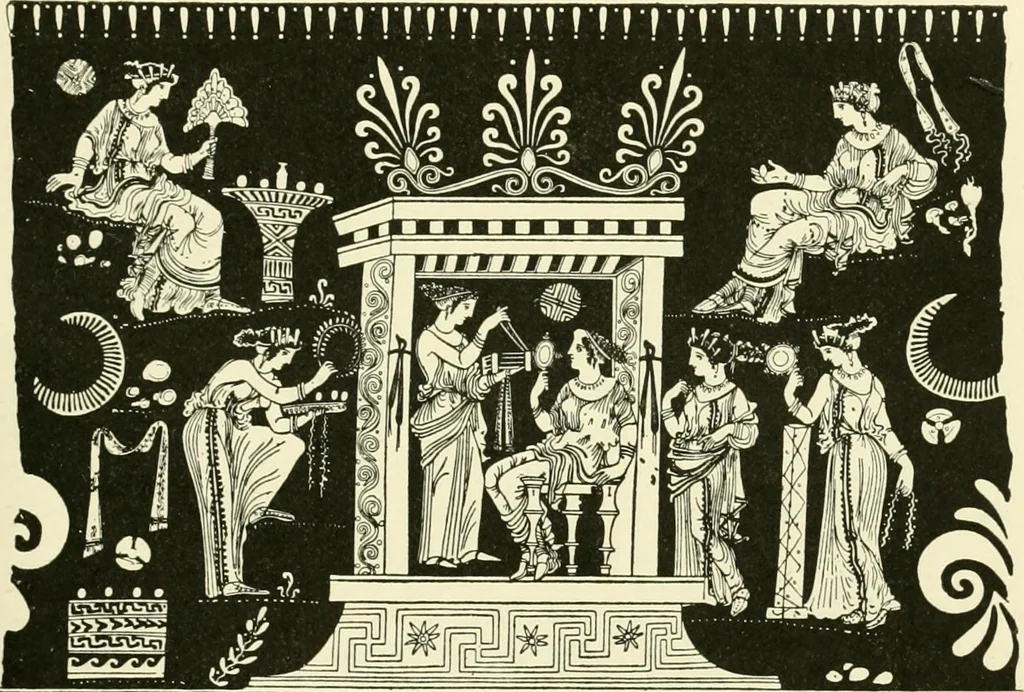 An illustration from History of ancient pottery, Greek, Etruscan, and Roman, 1905, leaf 602