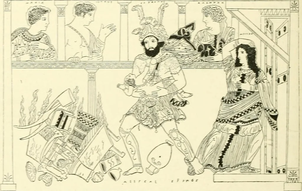 An illustration from History of ancient pottery, Greek, Etruscan, and Roman, 1905, leaf 605