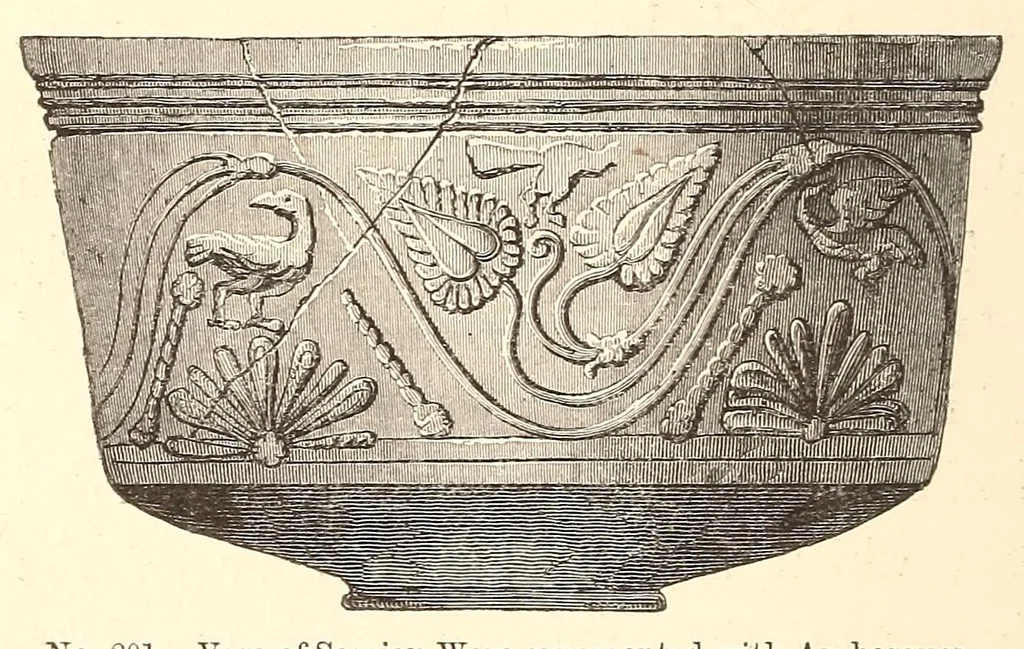 An illustration from History of ancient pottery, 1858, leaf 402
