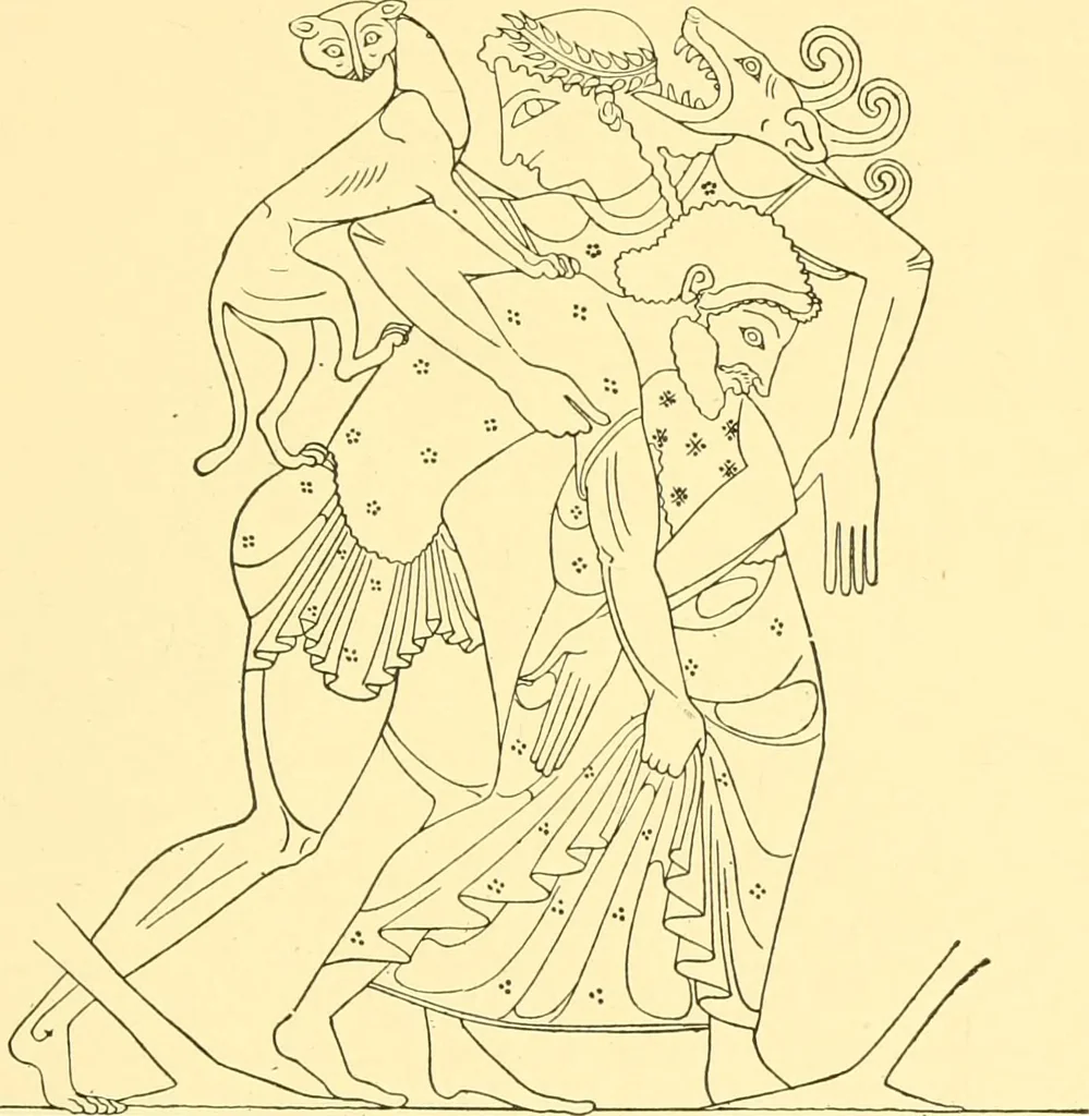 An illustration from History of ancient pottery, Greek, Etruscan, and Roman, 1905, leaf 150