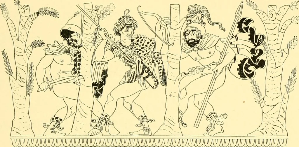 An illustration from History of ancient pottery, Greek, Etruscan, and Roman, 1905, leaf 158