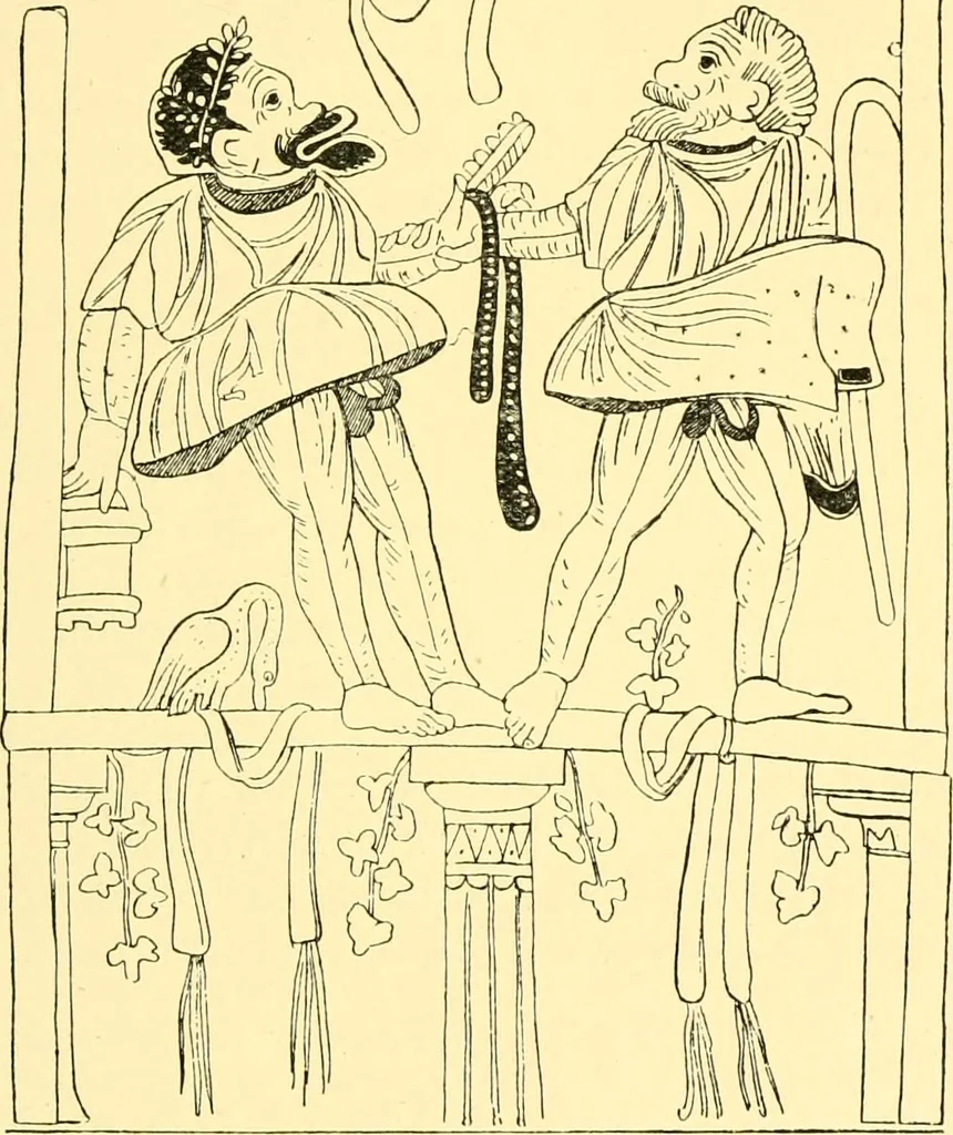 An illustration from History of ancient pottery, Greek, Etruscan, and Roman, 1905, leaf 194