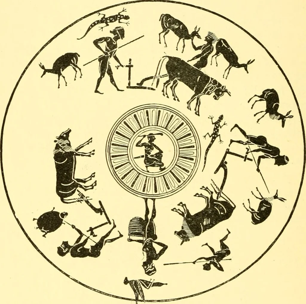 An illustration from History of ancient pottery, Greek, Etruscan, and Roman, 1905, leaf 203