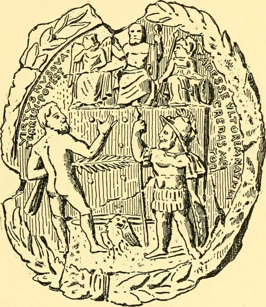 An illustration from History of ancient pottery, Greek, Etruscan, and Roman, 1905, leaf 590