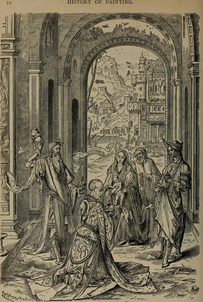 An illustration from History of ancient, early Christian, and mediaeval painting, 1906, leaf 105