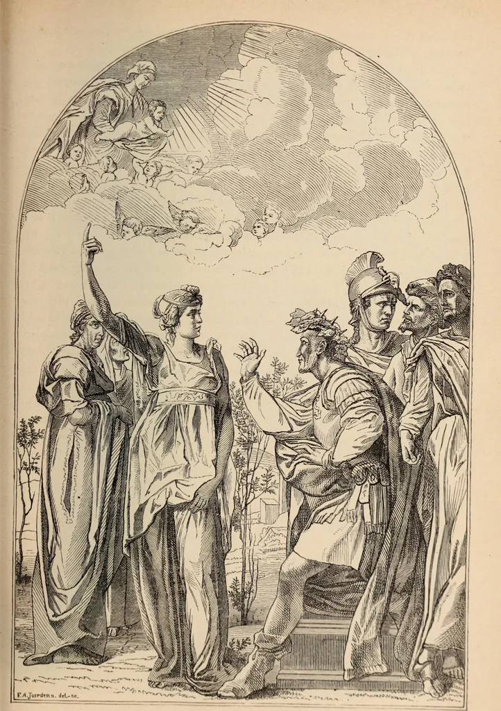 An illustration from History of ancient, early Christian, and mediaeval painting, 1906, leaf 610