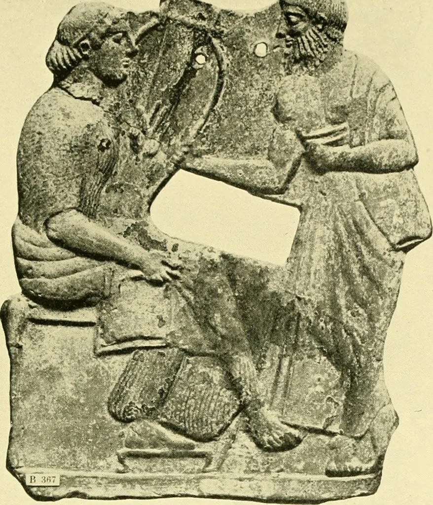 An illustration from History of ancient pottery: Greek, Etruscan, and Roman, 1905, leaf 174