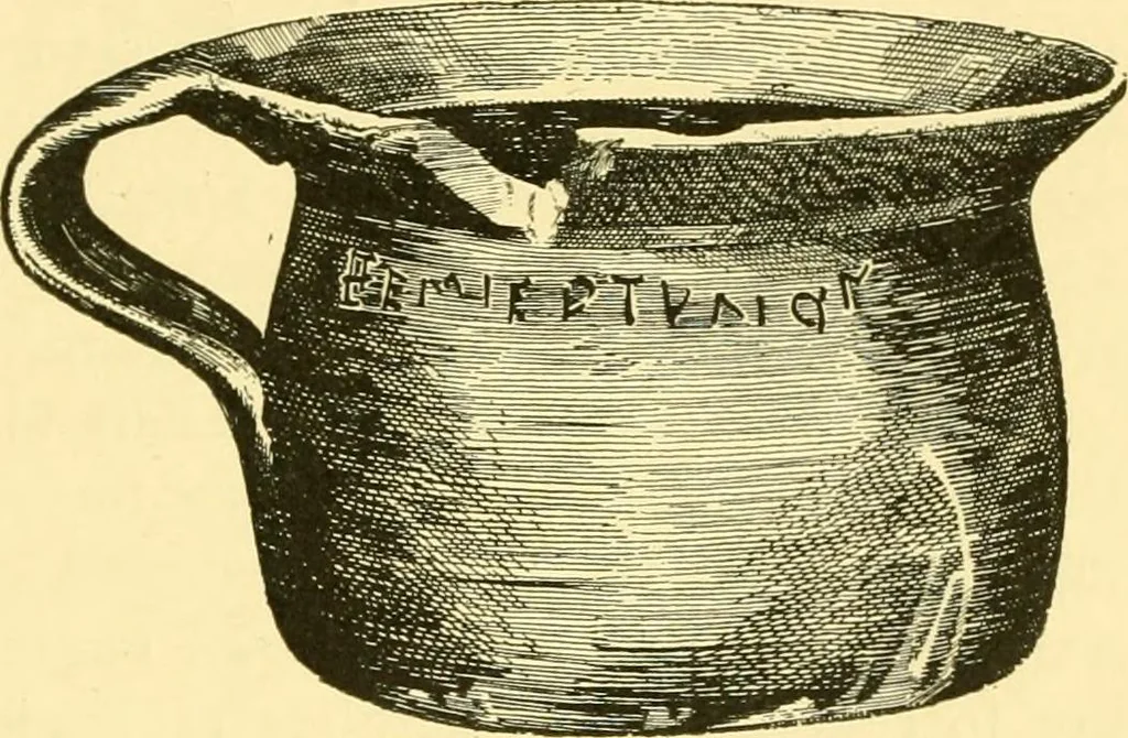 An illustration from History of ancient pottery: Greek, Etruscan, and Roman, 1905, leaf 196
