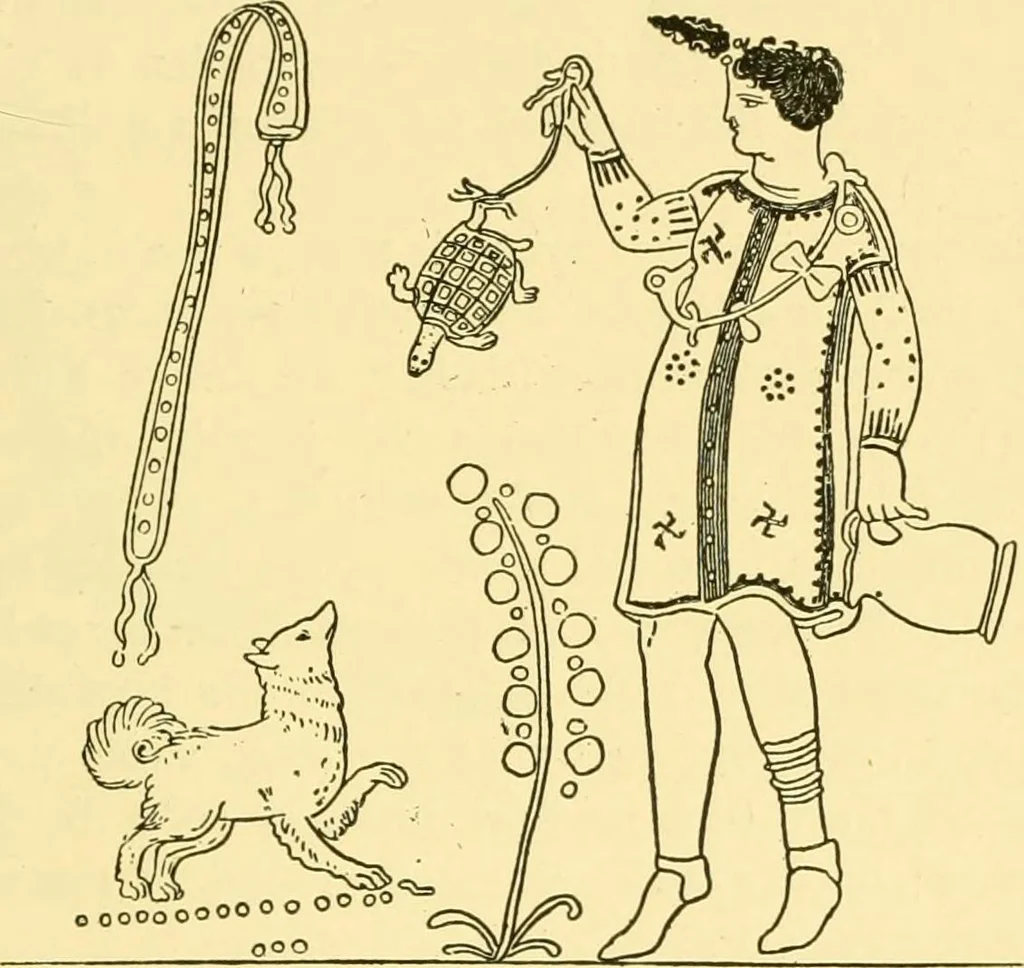 An illustration from History of ancient pottery: Greek, Etruscan, and Roman, 1905, leaf 198