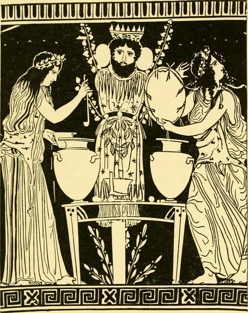 An illustration from History of ancient pottery: Greek, Etruscan, and Roman, 1905, leaf 202