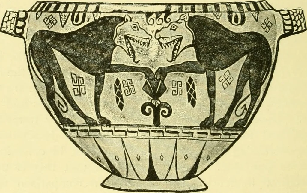 An illustration from History of ancient pottery: Greek, Etruscan, and Roman, 1905, leaf 367