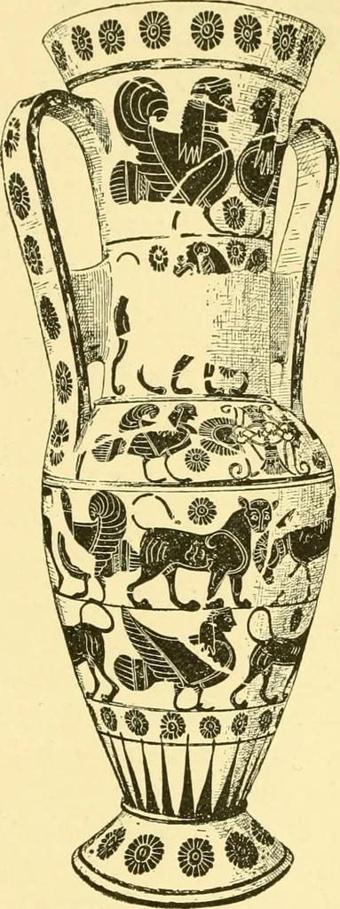 An illustration from History of ancient pottery: Greek, Etruscan, and Roman, 1905, leaf 372