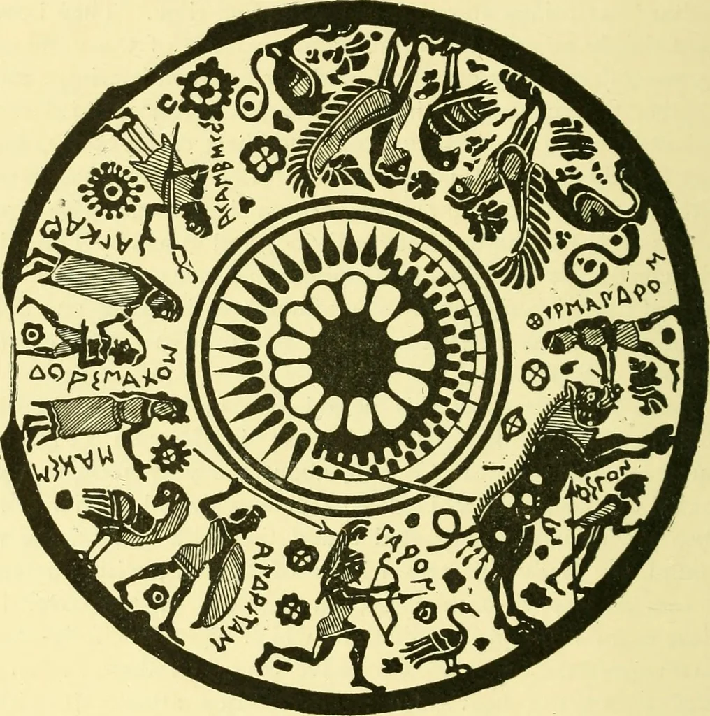 An illustration from History of ancient pottery: Greek, Etruscan, and Roman, 1905, leaf 397