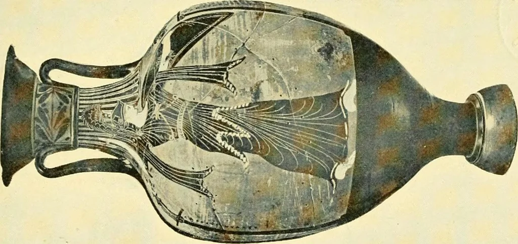 An illustration from History of ancient pottery: Greek, Etruscan, and Roman, 1905, leaf 498