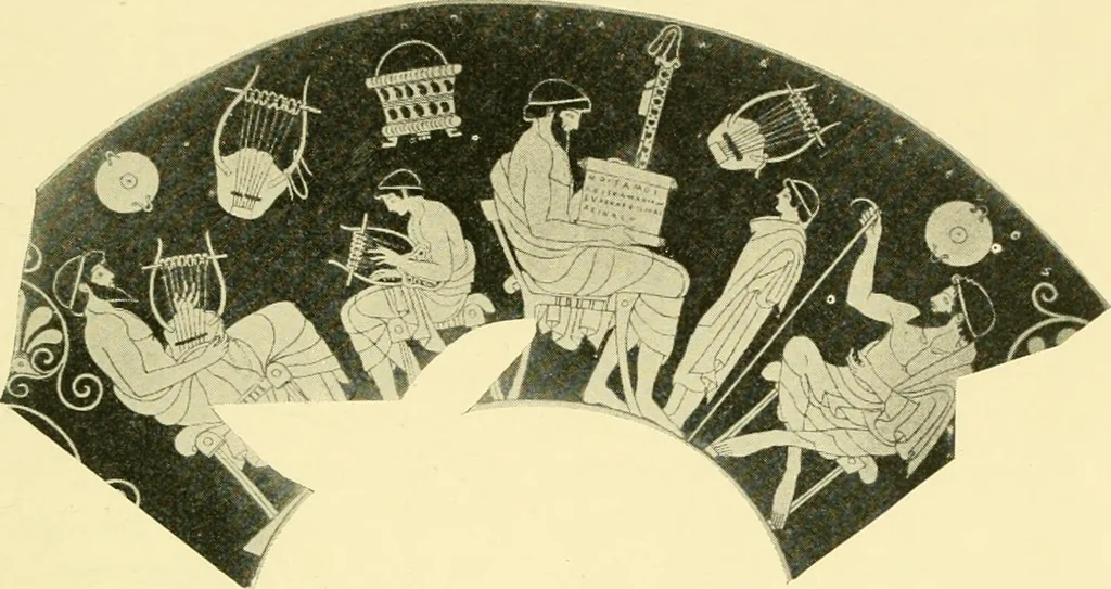 An illustration from History of ancient pottery: Greek, Etruscan, and Roman, 1905, leaf 554