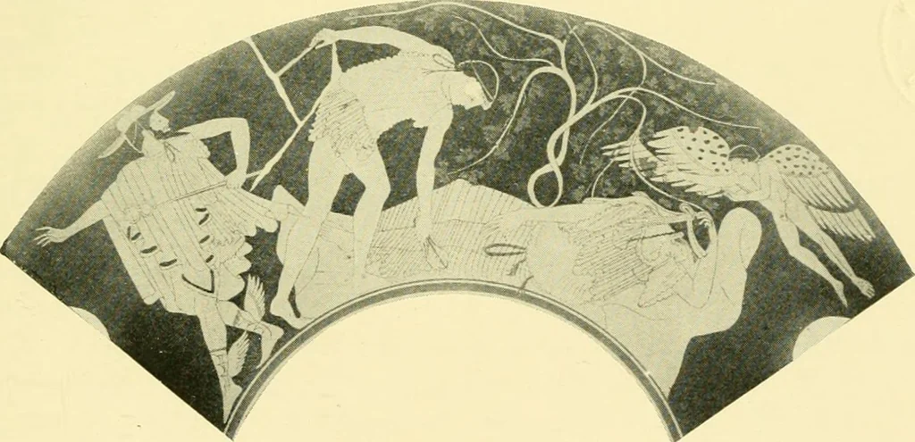 An illustration from History of ancient pottery: Greek, Etruscan, and Roman, 1905, leaf 554