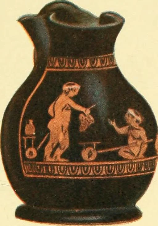 An illustration from History of ancient pottery: Greek, Etruscan, and Roman, 1905, leaf 572