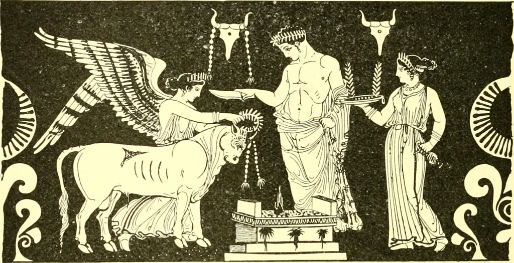 An illustration from History of ancient pottery: Greek, Etruscan, and Roman, 1905, leaf 117