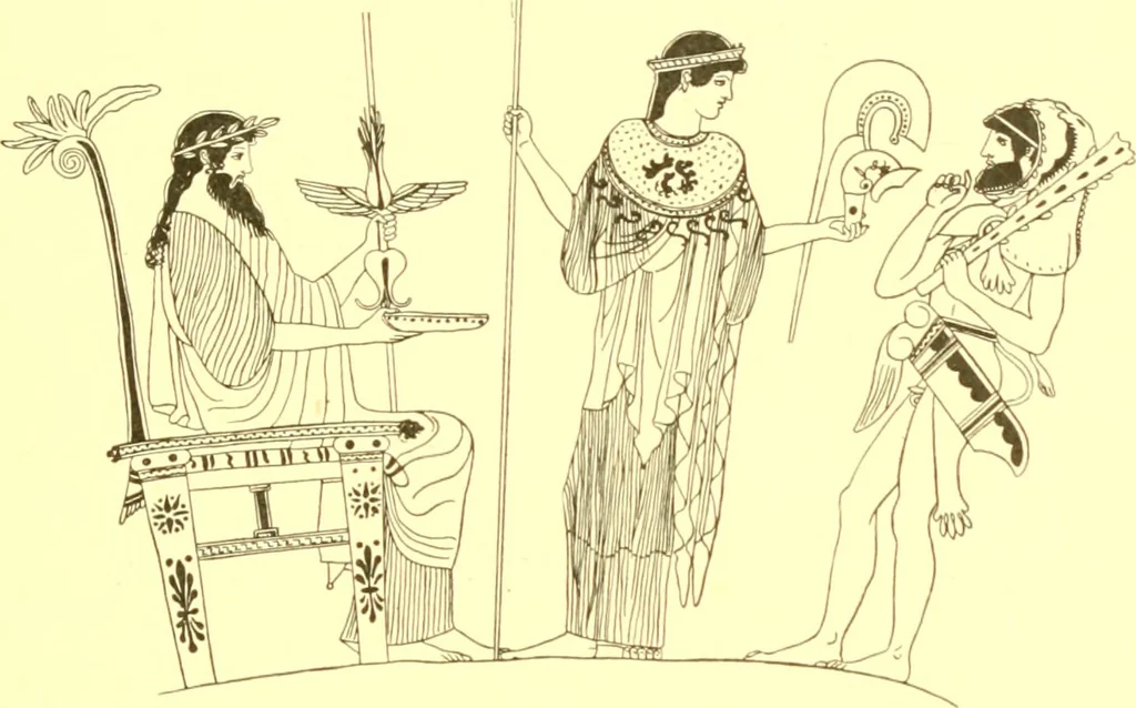 An illustration from History of ancient pottery: Greek, Etruscan, and Roman, 1905, leaf 136
