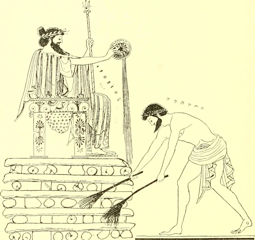 An illustration from History of ancient pottery: Greek, Etruscan, and Roman, 1905, leaf 181
