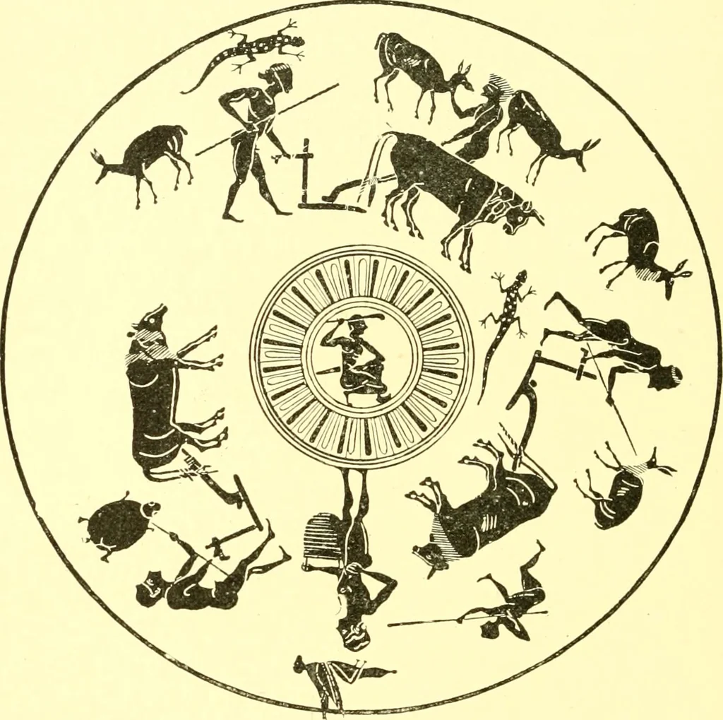 An illustration from History of ancient pottery: Greek, Etruscan, and Roman, 1905, leaf 203