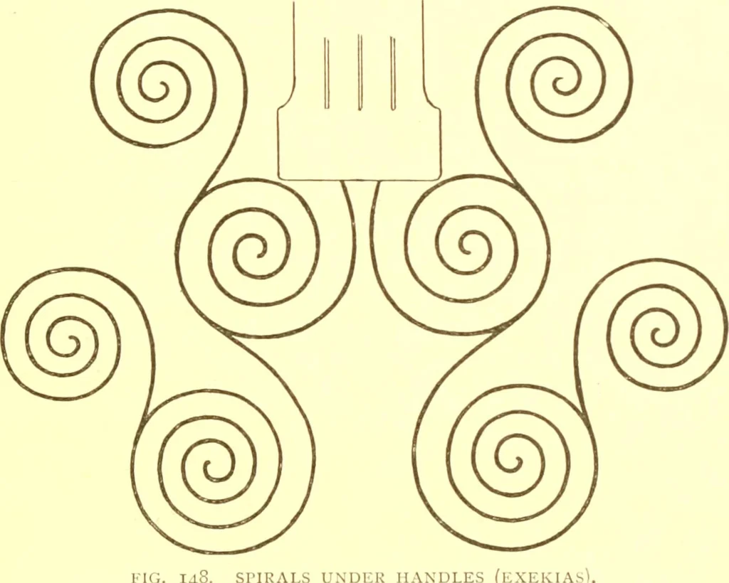 An illustration from History of ancient pottery: Greek, Etruscan, and Roman, 1905, leaf 250