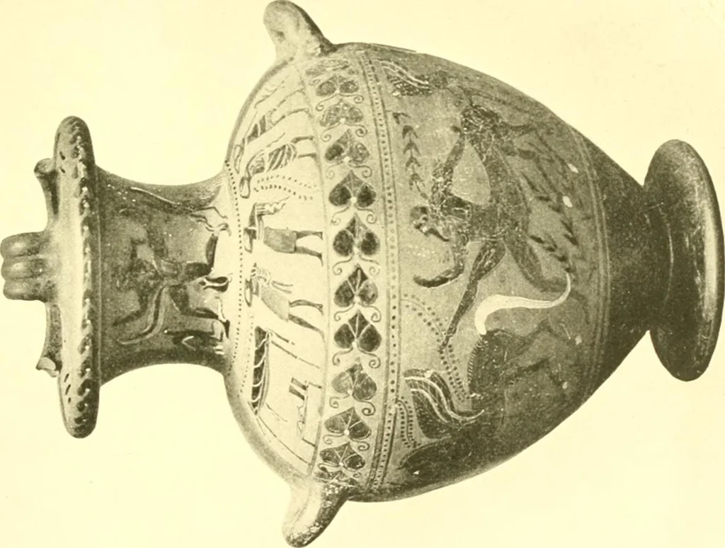 An illustration from History of ancient pottery: Greek, Etruscan, and Roman, 1905, leaf 346