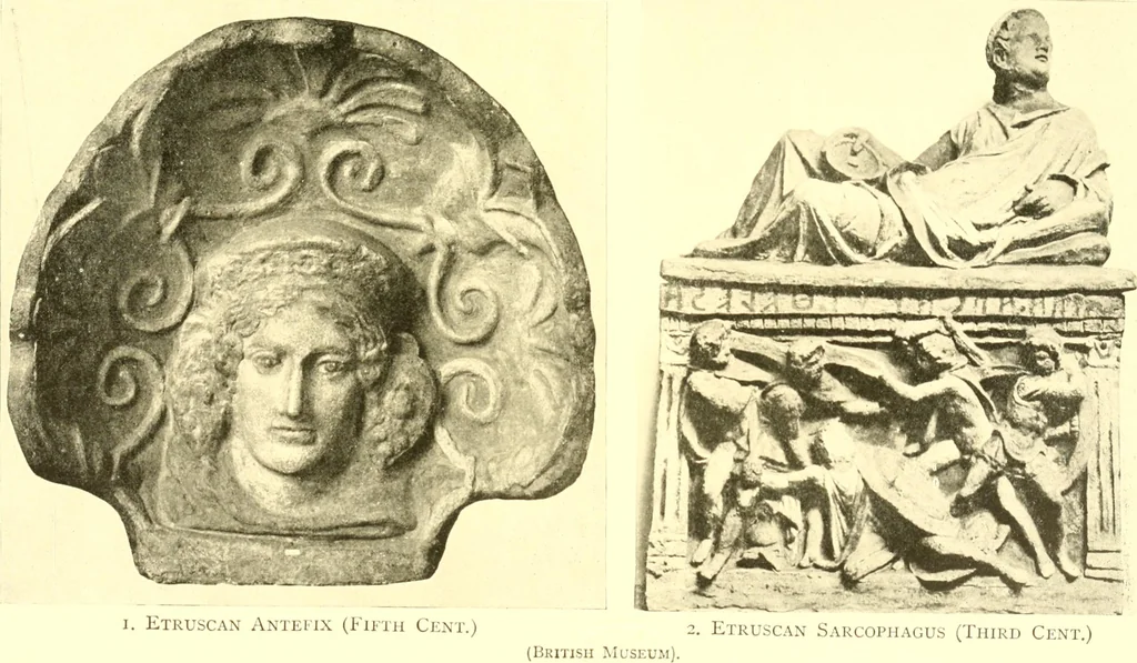 An illustration from History of ancient pottery: Greek, Etruscan, and Roman, 1905, leaf 356
