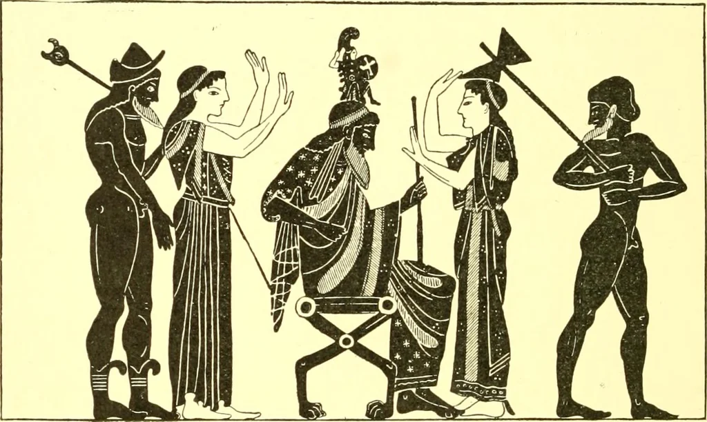 An illustration from History of ancient pottery: Greek, Etruscan, and Roman, 1905, leaf 37