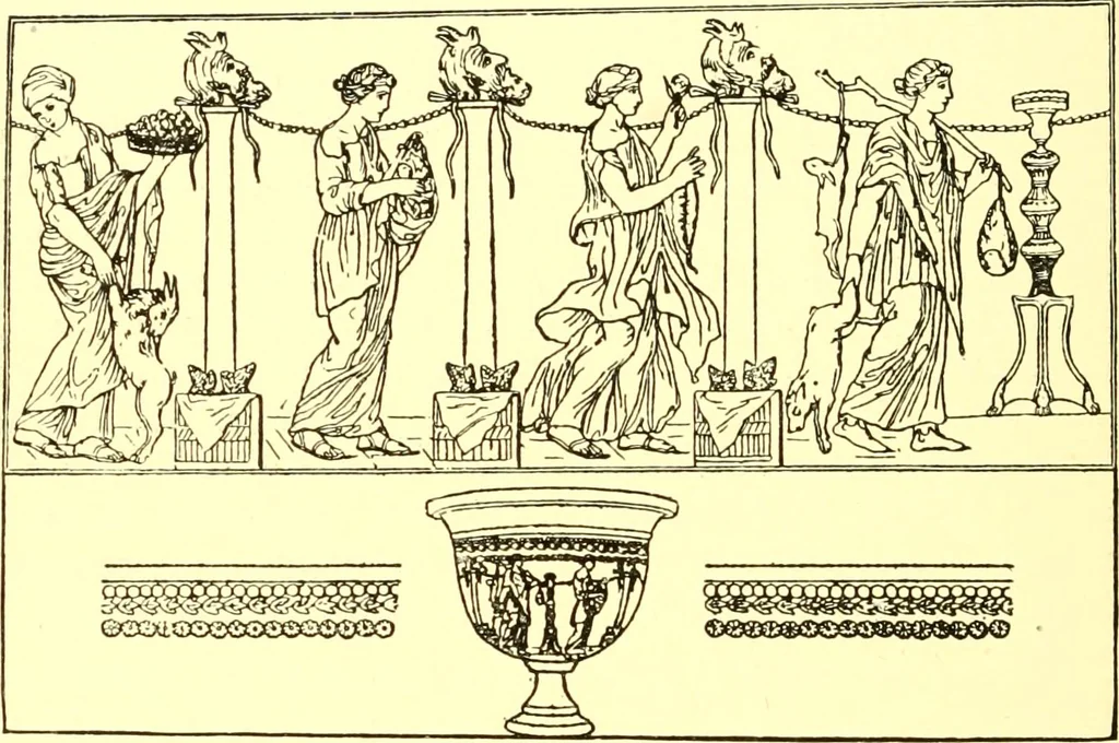 An illustration from History of ancient pottery: Greek, Etruscan, and Roman, 1905, leaf 541