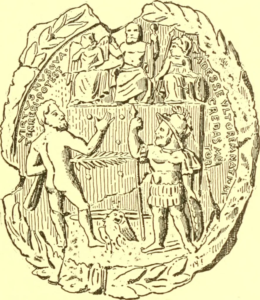 An illustration from History of ancient pottery: Greek, Etruscan, and Roman, 1905, leaf 590