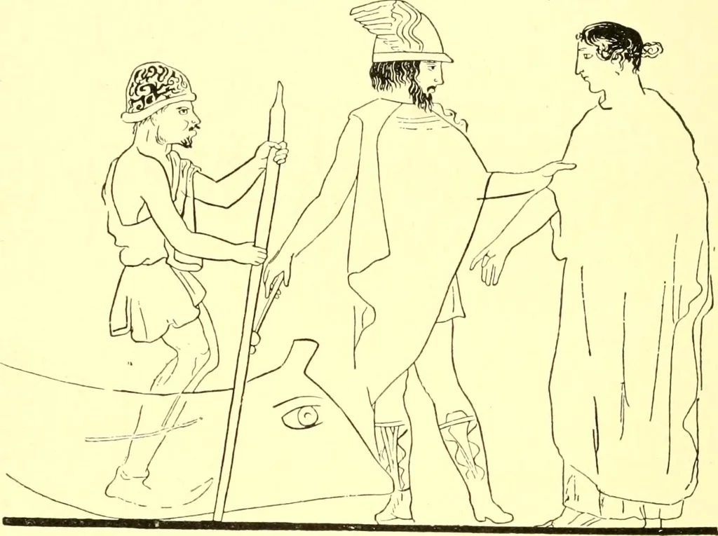 An illustration from History of ancient pottery: Greek, Etruscan, and Roman, 1905, leaf 97