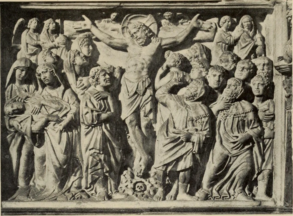 An illustration from History of art, 1921, leaf 412