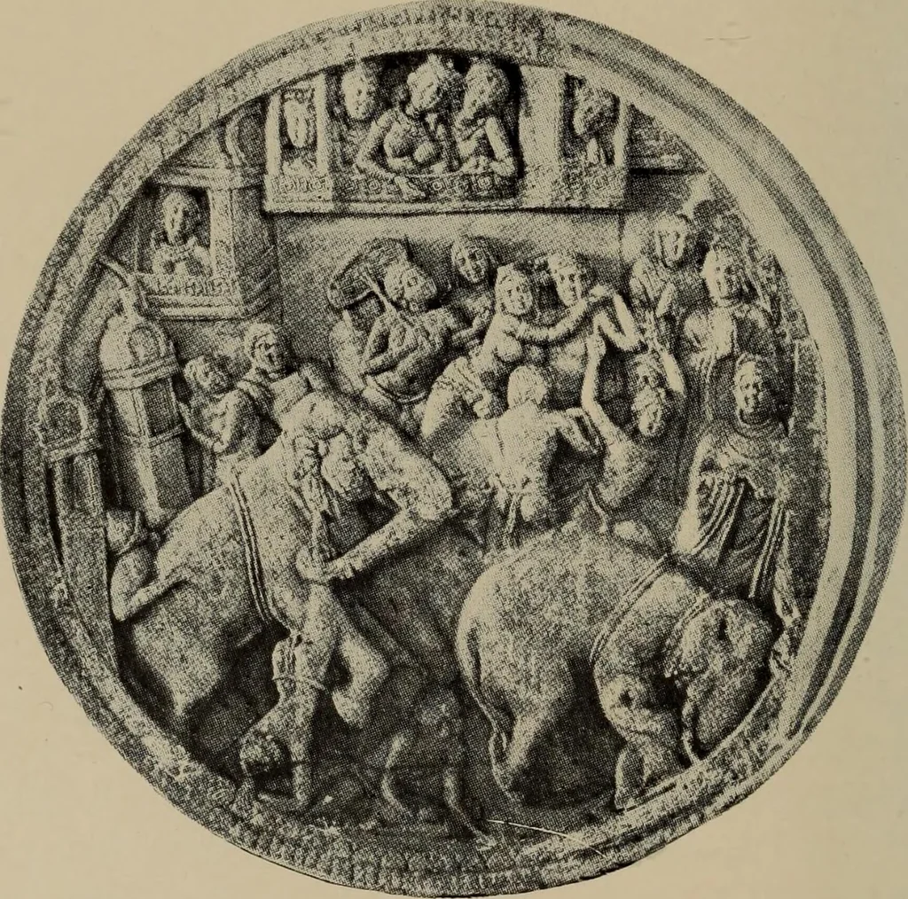 An illustration from History of art, 1921, leaf 77