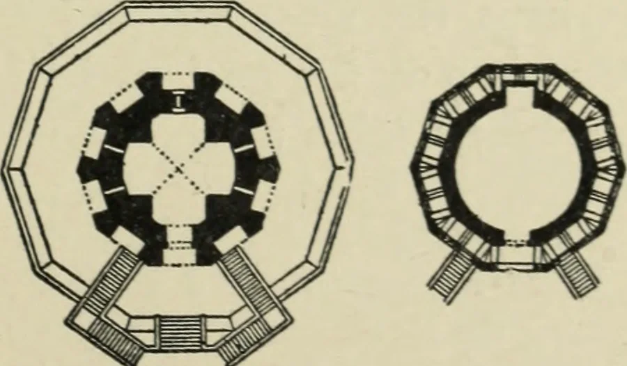 An illustration from A history of architecture in Italy from the time of Constantine to the dawn of the renaissance, 1901, leaf 102