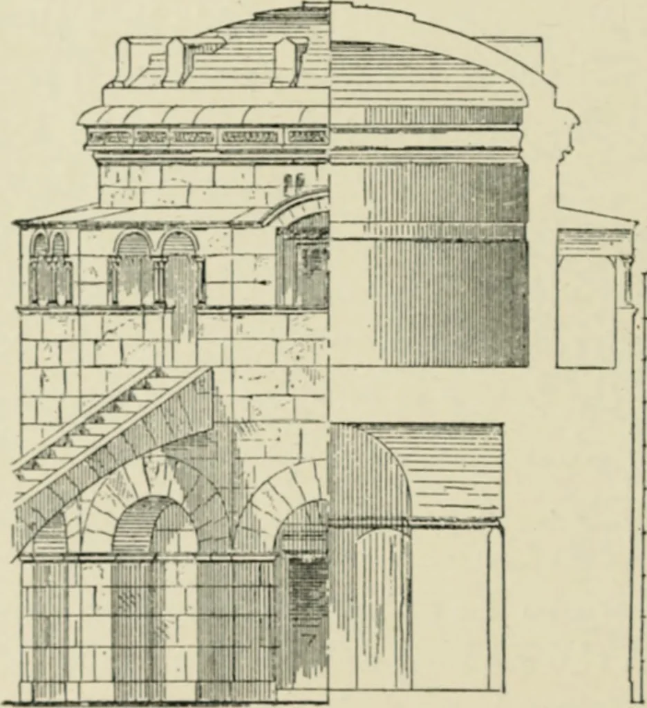 An illustration from A history of architecture in Italy from the time of Constantine to the dawn of the renaissance, 1901, leaf 105