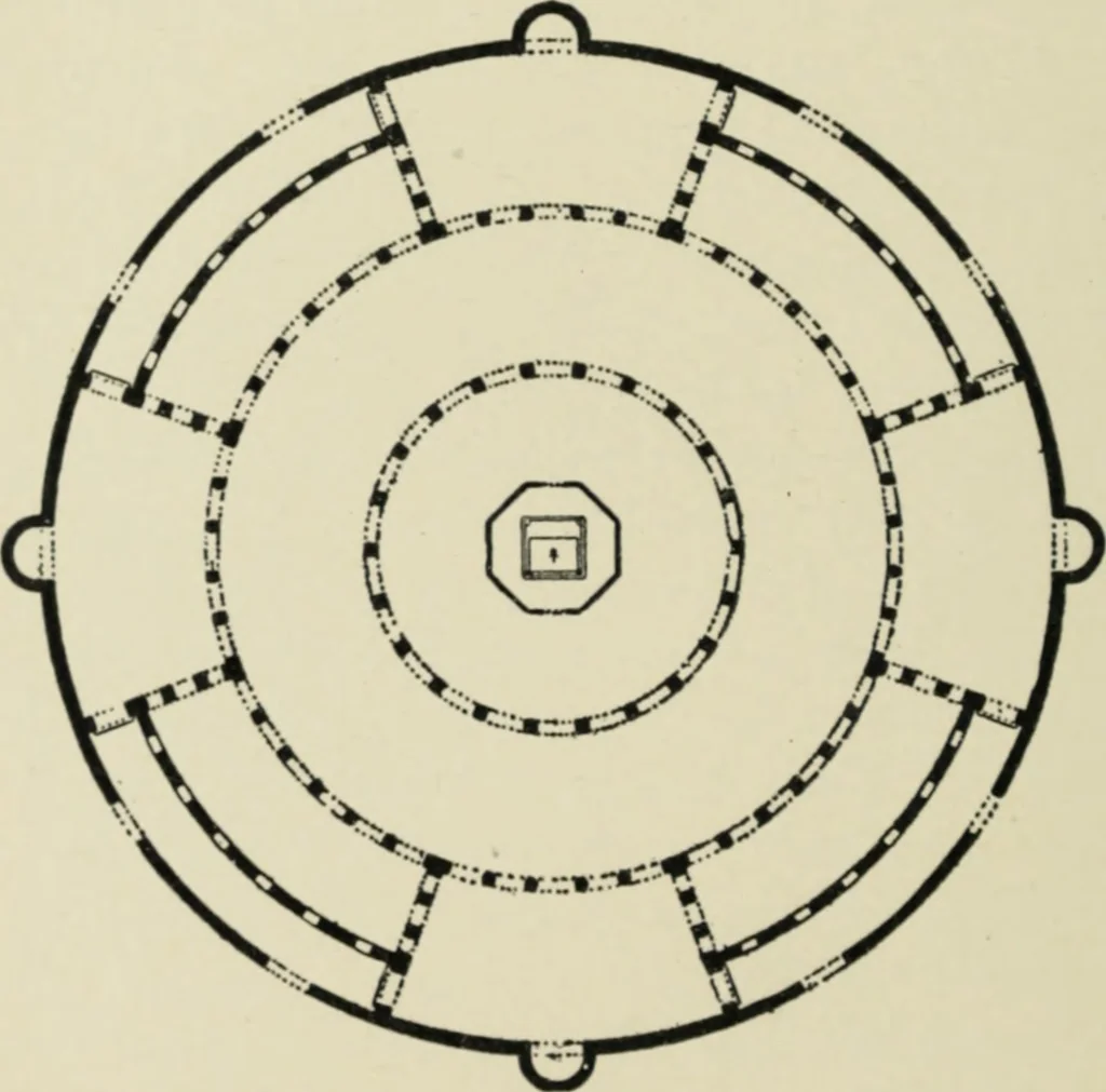 An illustration from A history of architecture in Italy from the time of Constantine to the dawn of the renaissance, 1901, leaf 107