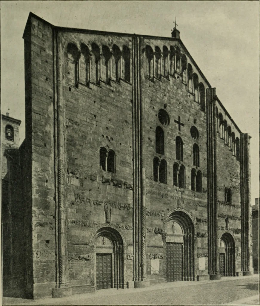 An illustration from A history of architecture in Italy from the time of Constantine to the dawn of the renaissance, 1901, leaf 154