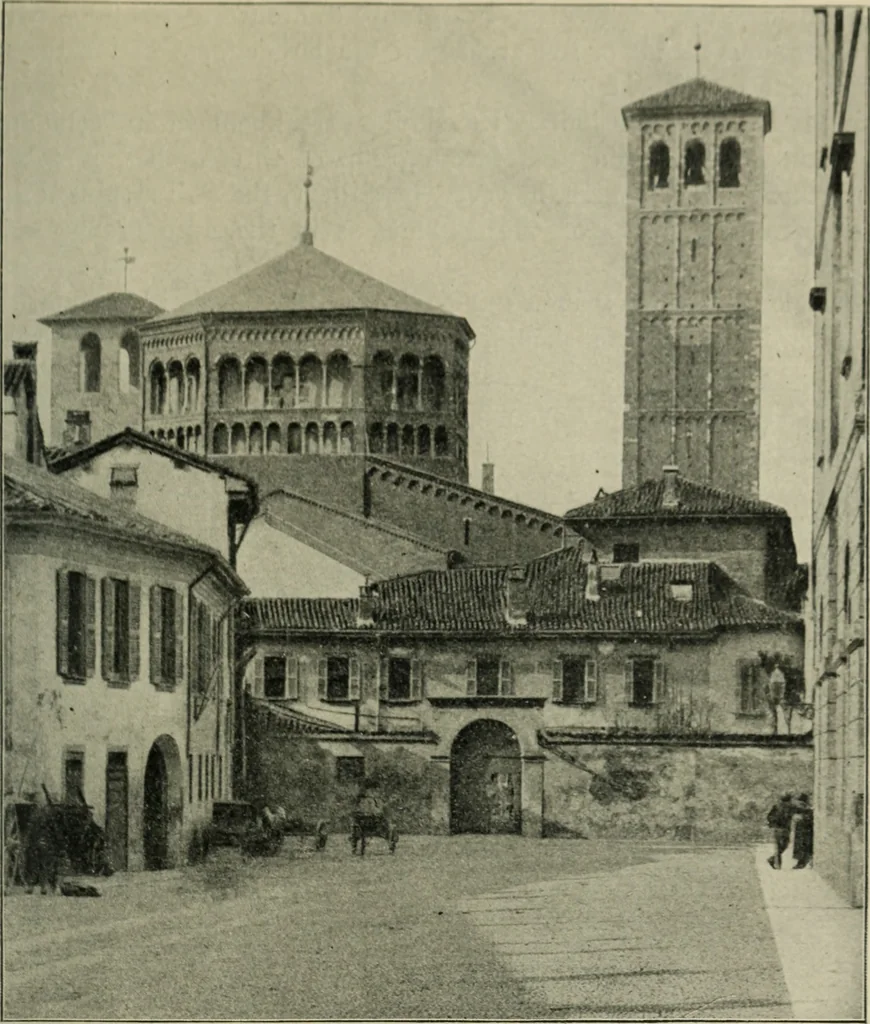 An illustration from A history of architecture in Italy from the time of Constantine to the dawn of the renaissance, 1901, leaf 156