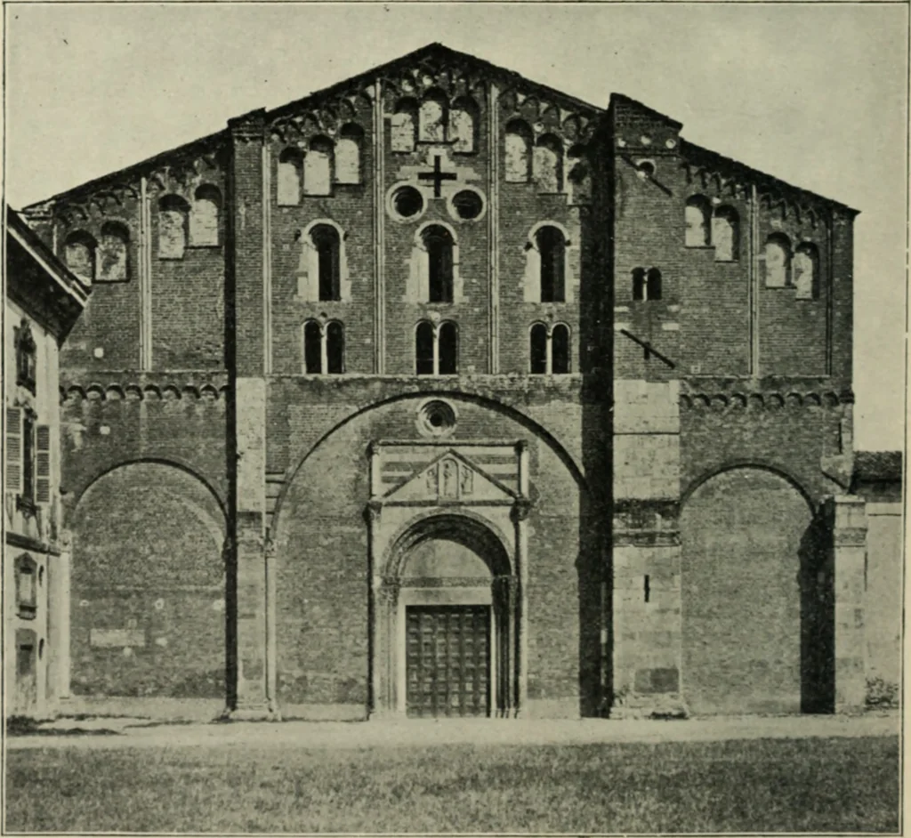 An illustration from A history of architecture in Italy from the time of Constantine to the dawn of the renaissance, 1901, leaf 157