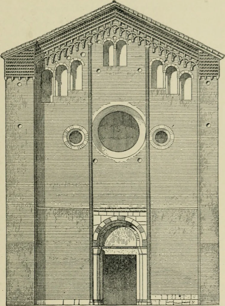 An illustration from A history of architecture in Italy from the time of Constantine to the dawn of the renaissance, 1901, leaf 158