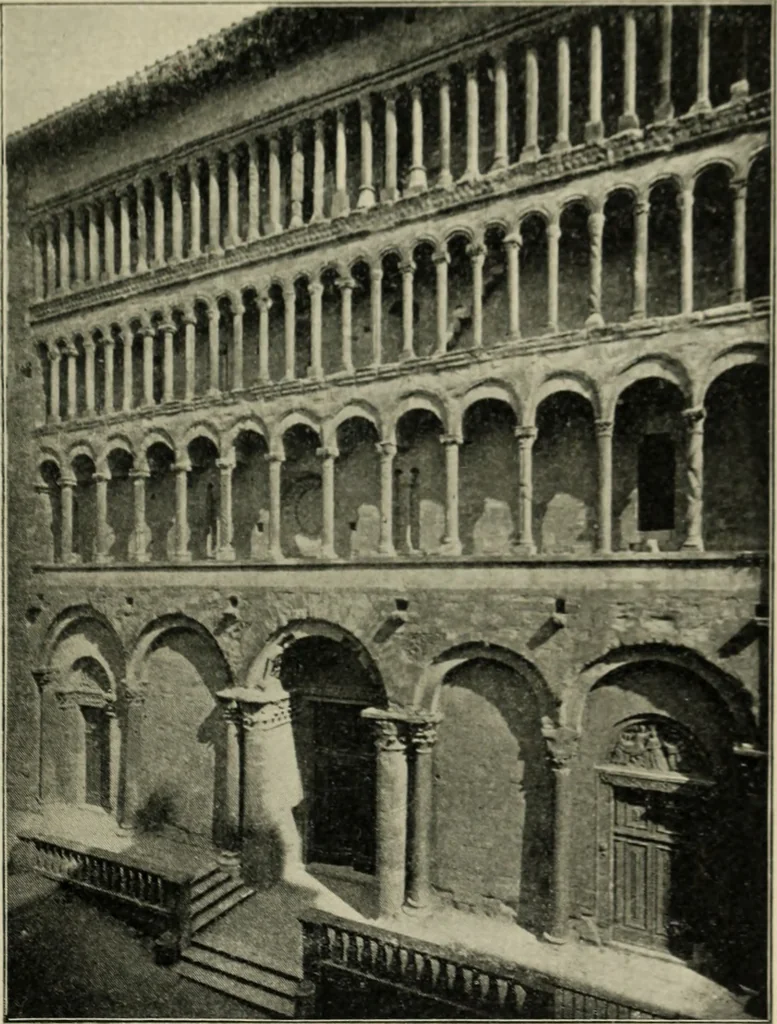 An illustration from A history of architecture in Italy from the time of Constantine to the dawn of the renaissance, 1901, leaf 180