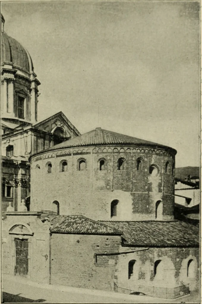 An illustration from A history of architecture in Italy from the time of Constantine to the dawn of the renaissance, 1901, leaf 184