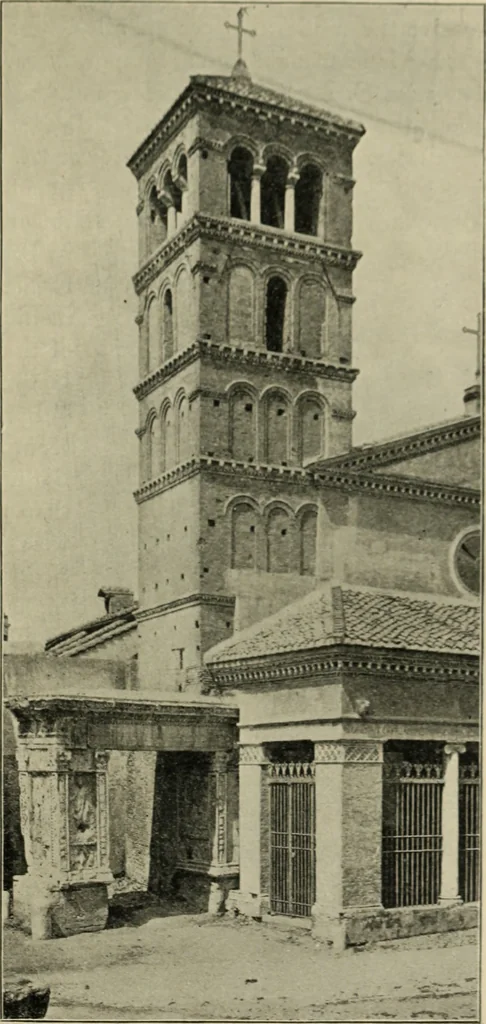 An illustration from A history of architecture in Italy from the time of Constantine to the dawn of the renaissance, 1901, leaf 196