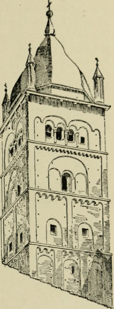 An illustration from A history of architecture in Italy from the time of Constantine to the dawn of the renaissance, 1901, leaf 200