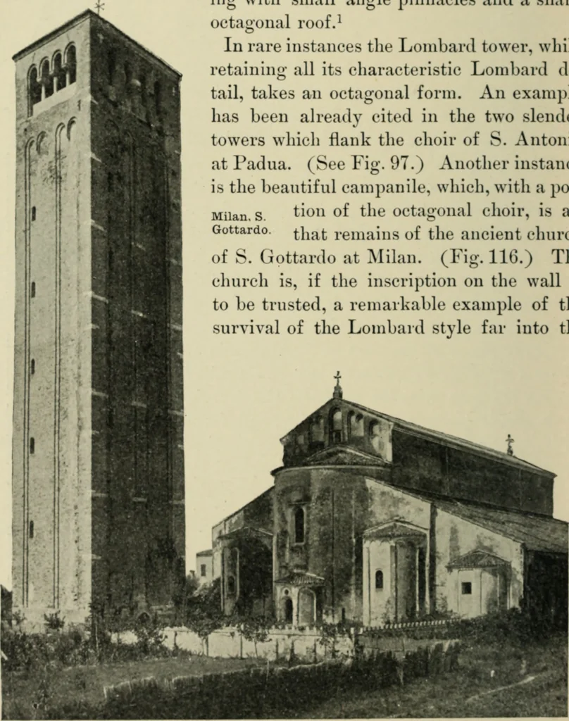 An illustration from A history of architecture in Italy from the time of Constantine to the dawn of the renaissance, 1901, leaf 203
