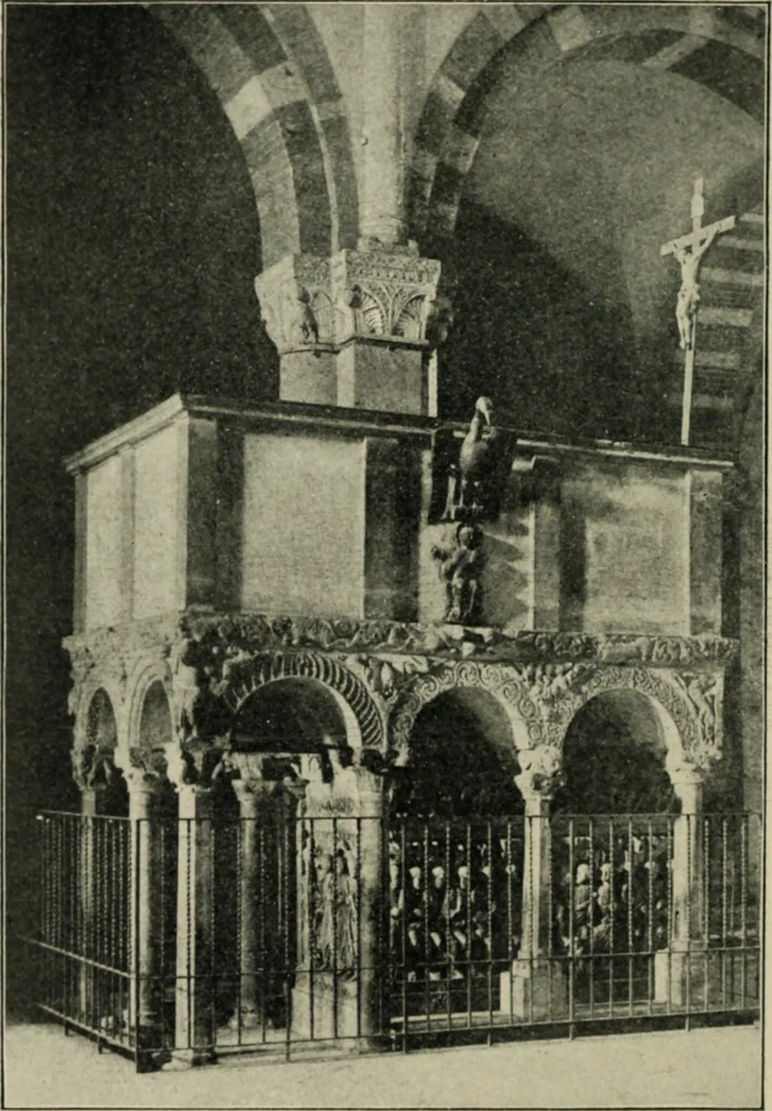 An illustration from A history of architecture in Italy from the time of Constantine to the dawn of the renaissance, 1901, leaf 211