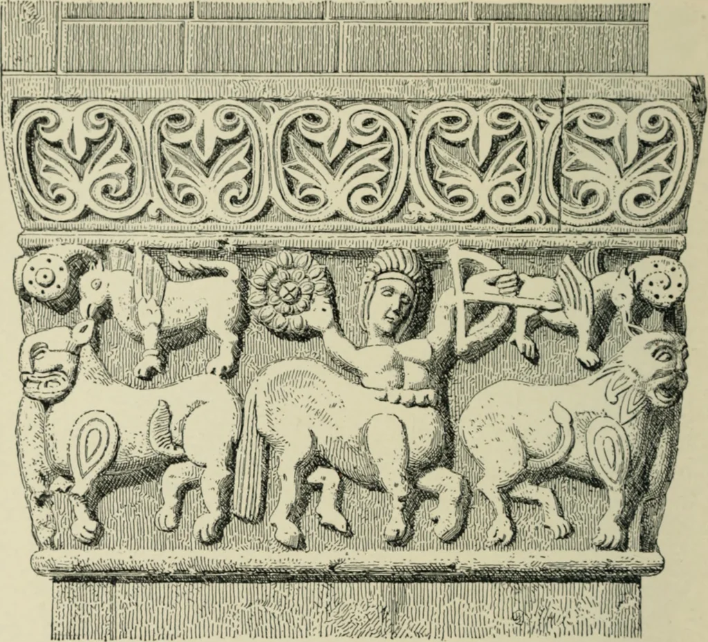 An illustration from A history of architecture in Italy from the time of Constantine to the dawn of the renaissance, 1901, leaf 217