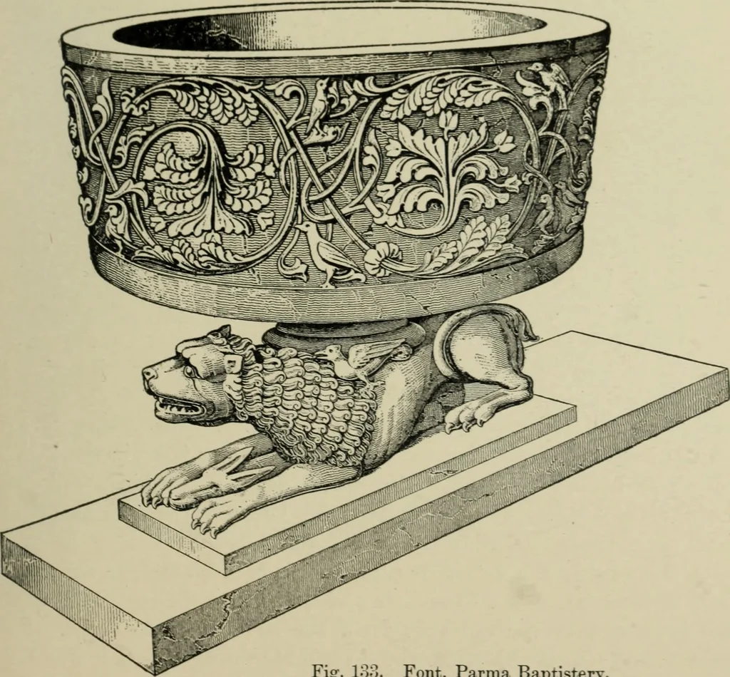 An illustration from A history of architecture in Italy from the time of Constantine to the dawn of the renaissance, 1901, leaf 220