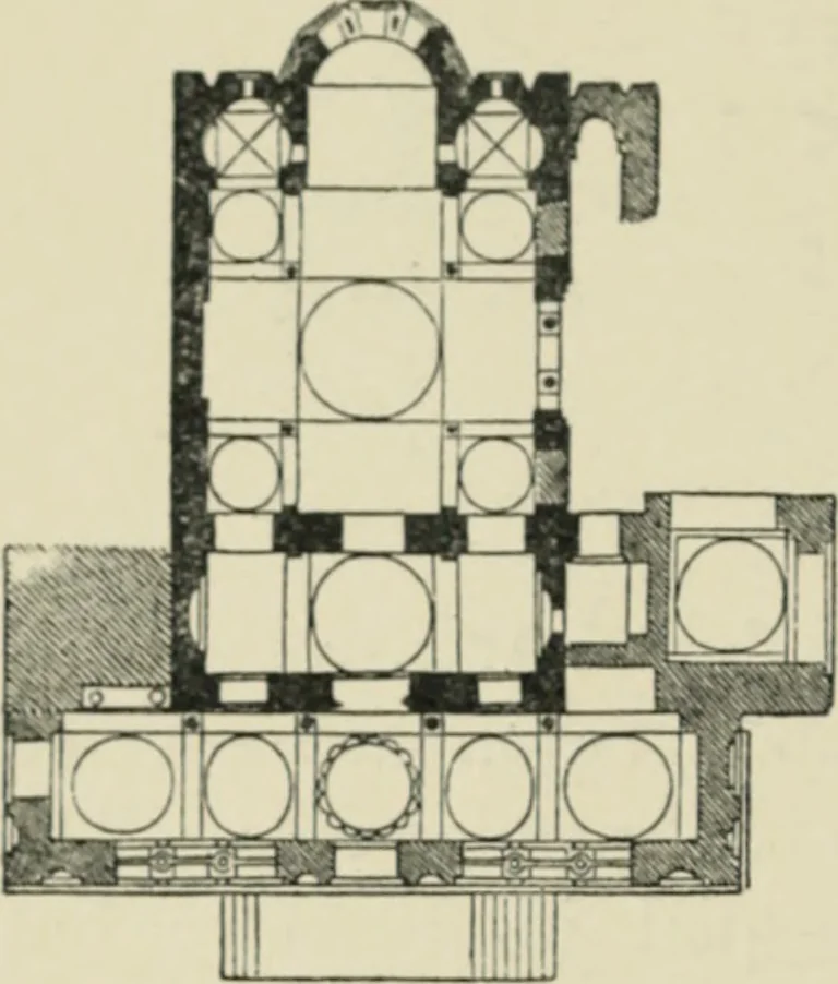 An illustration from A history of architecture in Italy from the time of Constantine to the dawn of the renaissance, 1901, leaf 233